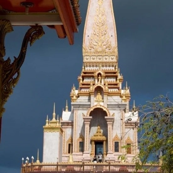 Wat Chalong Buddhist Monastery  Phuket  Thailand Poster Print by Cindy Miller Hopkins (24 x 36)