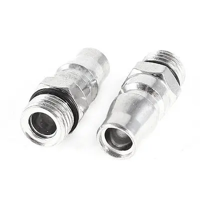 

Pneumatic Fitting 1/4 PT Male Thread Air Coupler Quick Connector 2pcs
