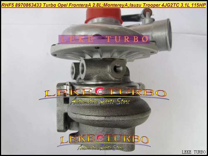 RHF5 VA430023 8970863433 Turbo Turbocharger For OPEL Frontera A 2.8L TD Monterey A 3.1TD ISUZU Trooper 4JG2TC 3.1L TD 115HP (4)