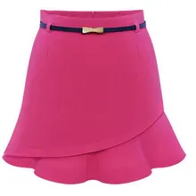 YRRETY/Летняя Новинка; женская модная Асимметричная мини-юбка с оборками и асимметричным подолом; однотонная Милая шифоновая юбка-Русалка для выпускного вечера; одежда