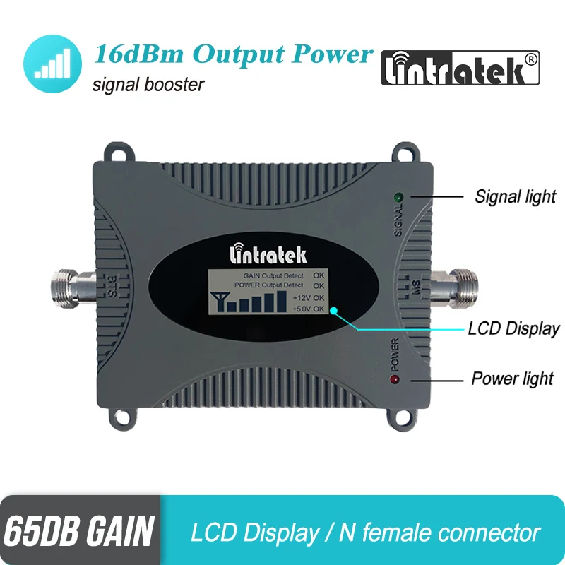 Lintratek 3g WCDMA UMTS 2100 МГц повторитель сигнала сотовой связи 65 дБ диапазон усиления 1 усилитель улучшения 3g интернет мини-усилитель размера#4