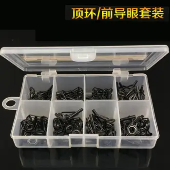 

80pcs/box Fishing Rod Guide Ring Tip Top Fish Pole Repair Eye Ceramic Rings 1.8/2.0/2.2/2.4/2.6mm Top Dia. Freshwater Saltwater