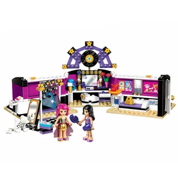 

Livi Pop Star Dressing Room Building Blocks Toys Compatible Friends 41104 for girl dropshipping