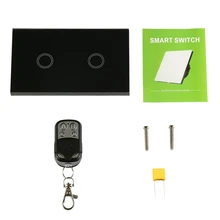 Переключатель kebidu пульт дистанционного управления 2 банды 1 способ RF433 беспроводной умный настенный выключатель 110 В сенсорные кнопки света 20 м переключатель датчика