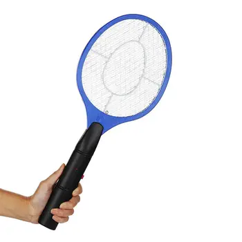 

Practical Boutique Batteries Operated Hand Racket Electric Mosquito Swatter Insect Home Garden Pest Bug Fly Mosquito Swatter K