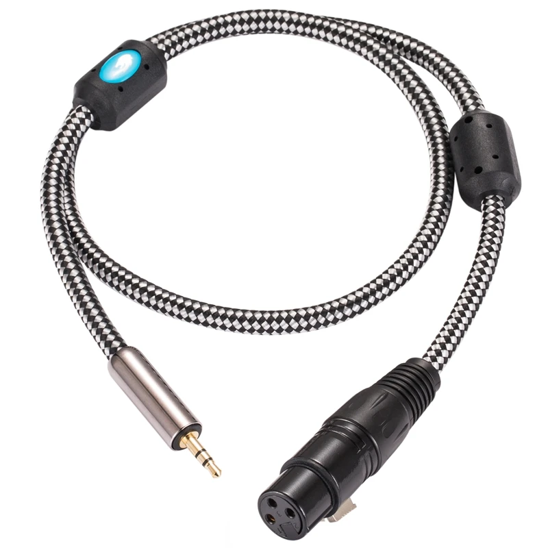 Hifi Mic Cable Mini Jack 3 5mm to XLR 3 Pin Female for Mobile Headphone PC to Condenser Microphone Cable Gold plated 1M 2M 3M 5M