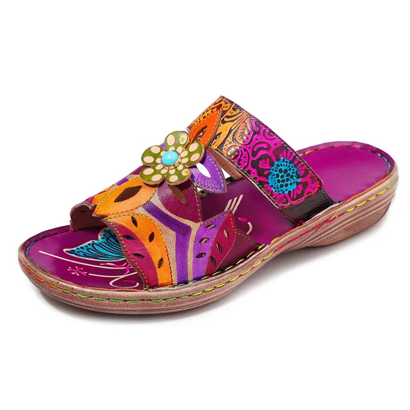 

Summer 2019 new handmade super soft super comfortable flat sandals