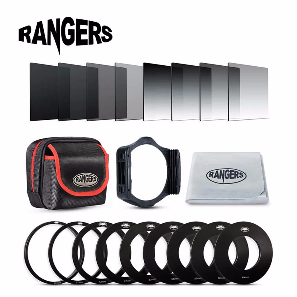 Rangers 20 in1 Universal Gradient Neutral Density Gradual ND Filter Kit for Cokin P Series Pro