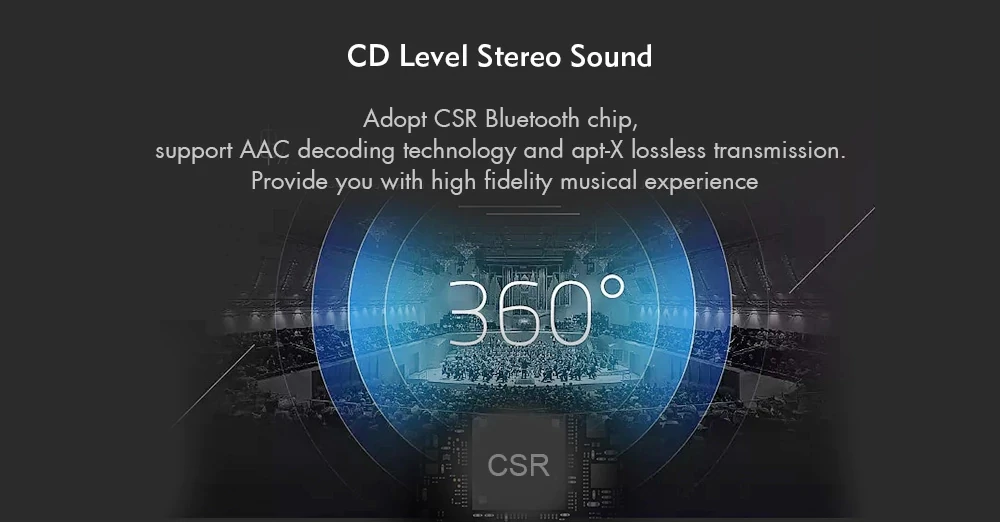 Xiaomi AAC Audio Secoding apt-X Bluetooth спортивные наушники CSR 8645 чип Магнитный наушник 8 часов работы слева