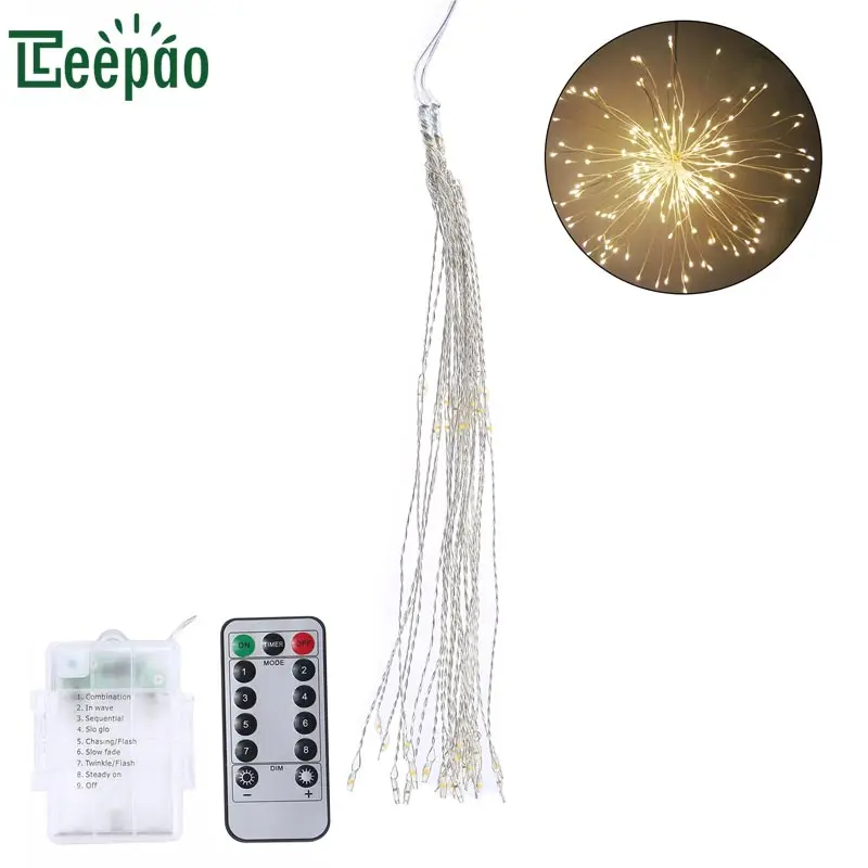 

LED Explosion Star String Lights Hand made Chandeliers Firework Light Decoration Fairy Light Remote Control String Lights