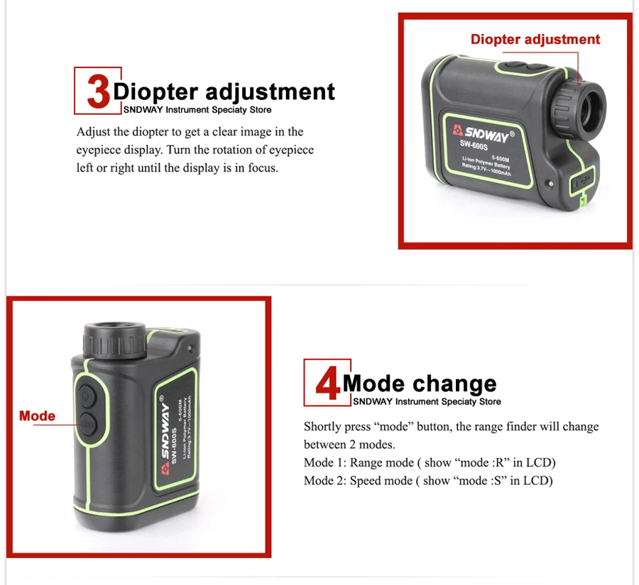 Laser Distance Meter Telescope SW-600S (6)