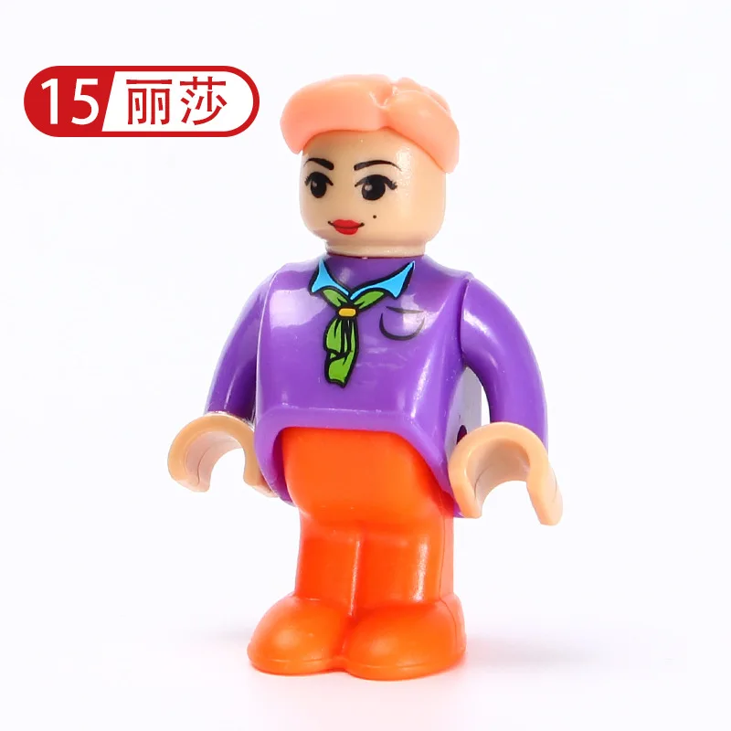 EDWONE- All Kinds of Small Man Doll Model Character Railway Accessories Educational DIY Original Toy Gifts Kids 21