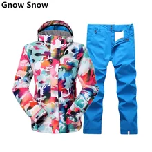 GSOU SNOW горнолыжный костюм женский / лыжный костюм женский /Костюм горнолыжный женский,лыжные куртки женские,костюм для сноуборда для женщин