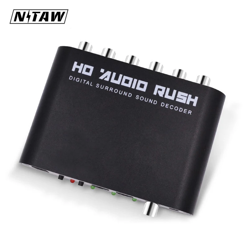 

DTS AC3 5.1 CH SPDIF Coaxial Digital Audio DTS/AC-3 to 5.1 Analog Decoder Converter RCA Output Adapter Surround Sound Decorder