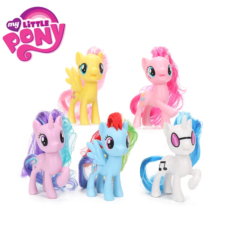 My Little Pony Toys Friendship is Magic Rainbow Dash Pinkie Pie Lyra Heartstring Rarity PVC Action Figure Collectible Model Doll