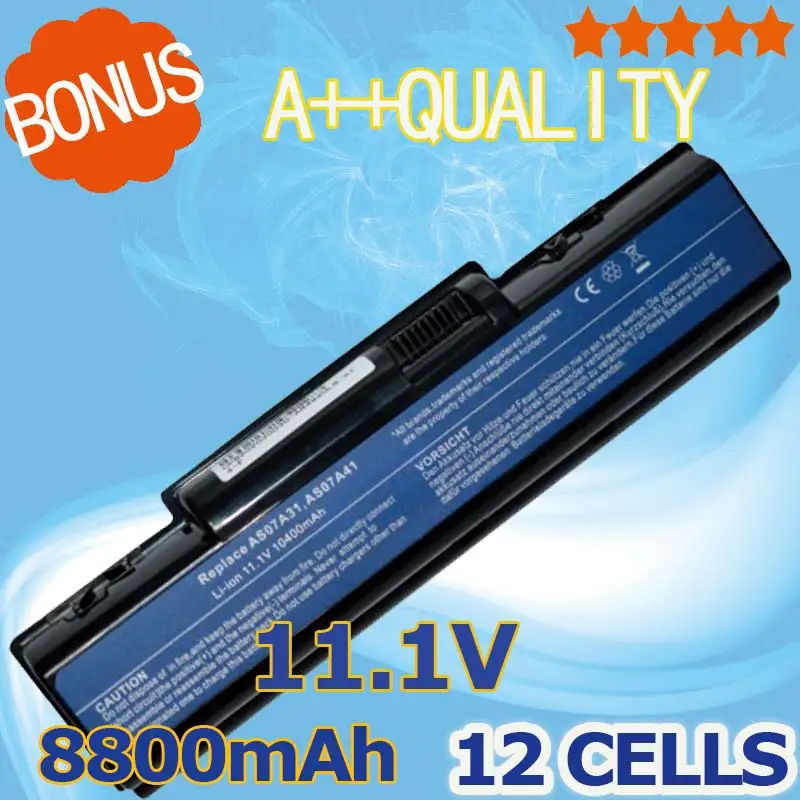 8800mAH 12 ячеек батареи для Acer Aspire 5335 5541 5735Z 5738 5738ZG 4220 4240 4332 4535G 4710Z 4720 AS07A31 AS07A32 AS07A41|laptop