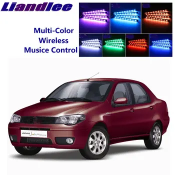 

LiandLee Car Glow Interior Floor Decorative Atmosphere Seats Accent Ambient Neon light For Fiat Siena / Albea / Petra