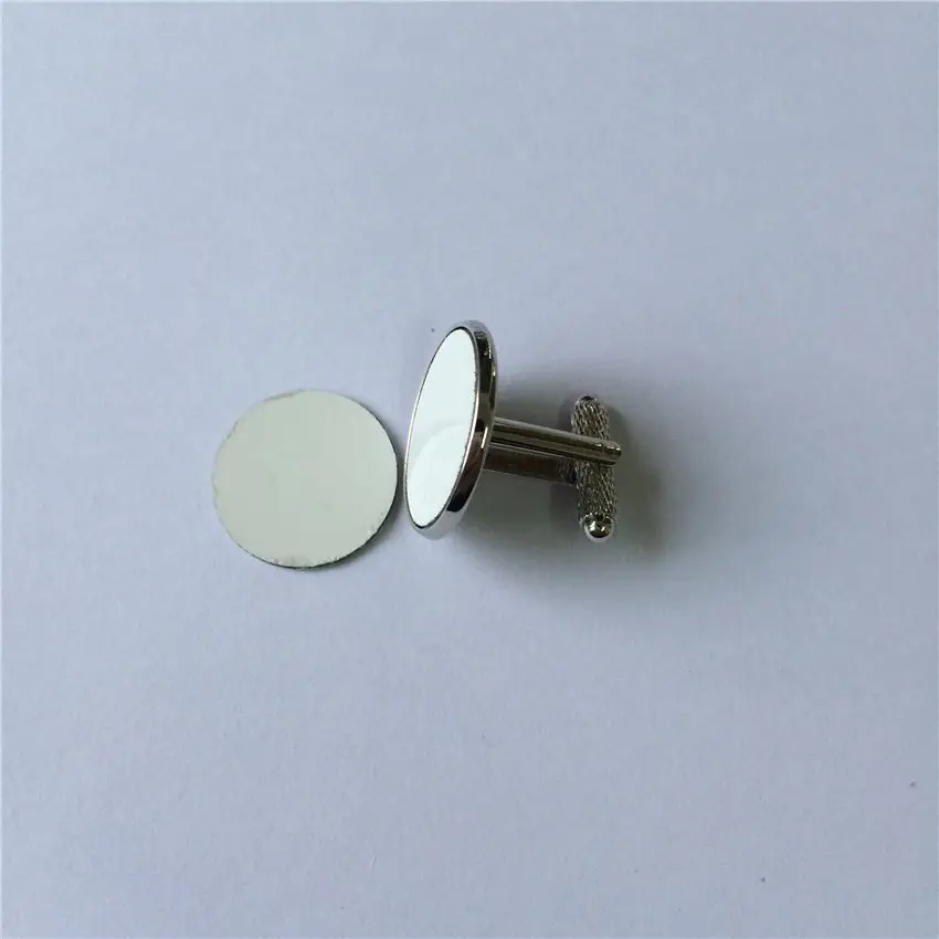 

tie clips &cufflinks for sublimation blank Threaded rod cufflinks for heat tranfer printing personalized blank consumables
