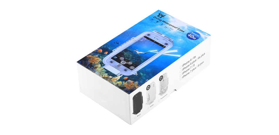ET 40 м чехол для телефона для подводного плавания водонепроницаемый чехол для телефона прозрачный экран противоударный чехол для телефона для iPhone X XS 7 8 Plus