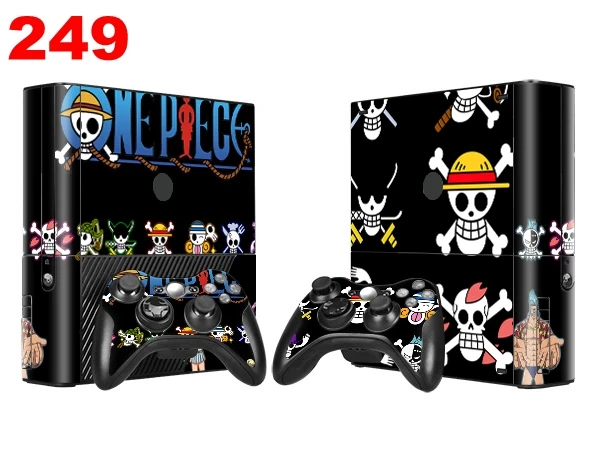 OSTSTICKER One Piece For Microsoft xbox 360 E Skin Sticker For Xbox 360 E Decal free shipping