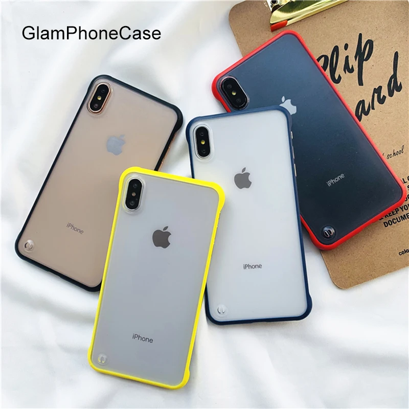 

GlamPhoneCase Simple Solid Color Phone Case For iPhone X XS Max XR/ For iPhone 7 8 6 6s Plus Case