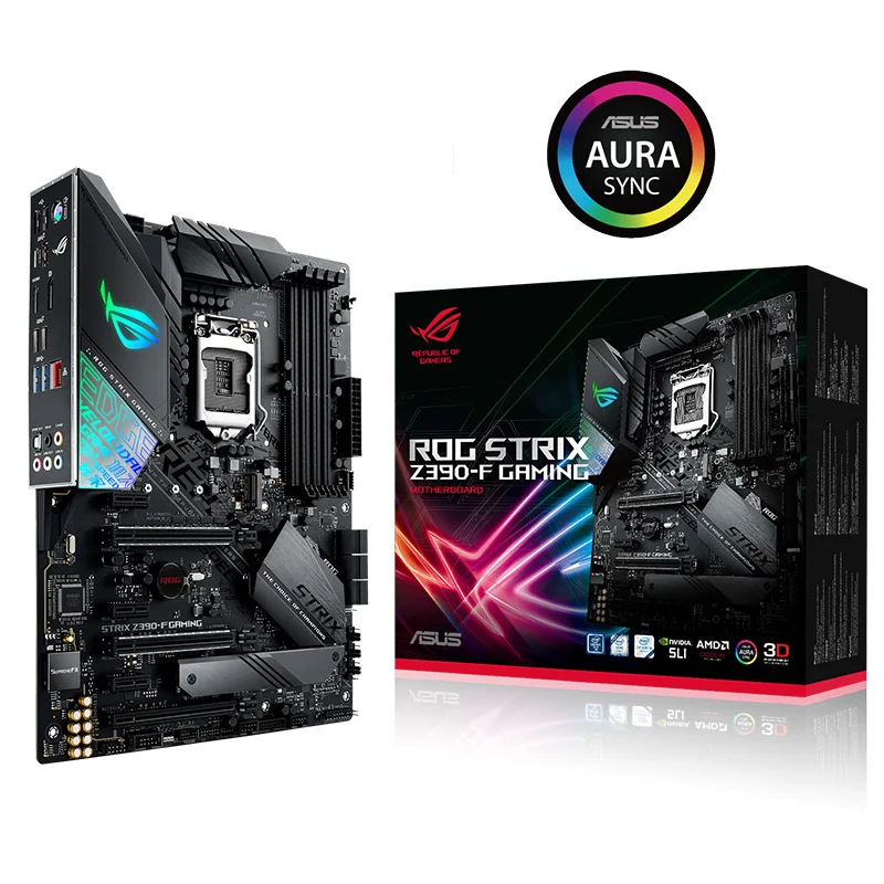 ASUS ROG STRIX Z390-F игровая доска поддерживает I9 9900K 9700K б/у 95% Новинка