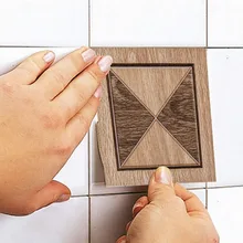 10 шт./лот 3D Европейский стиль стикер для настенной плитки кухня ванная керамическая плитка для туалета линия талии художественная Фреска виниловый пол диагональные Наклейки на стены