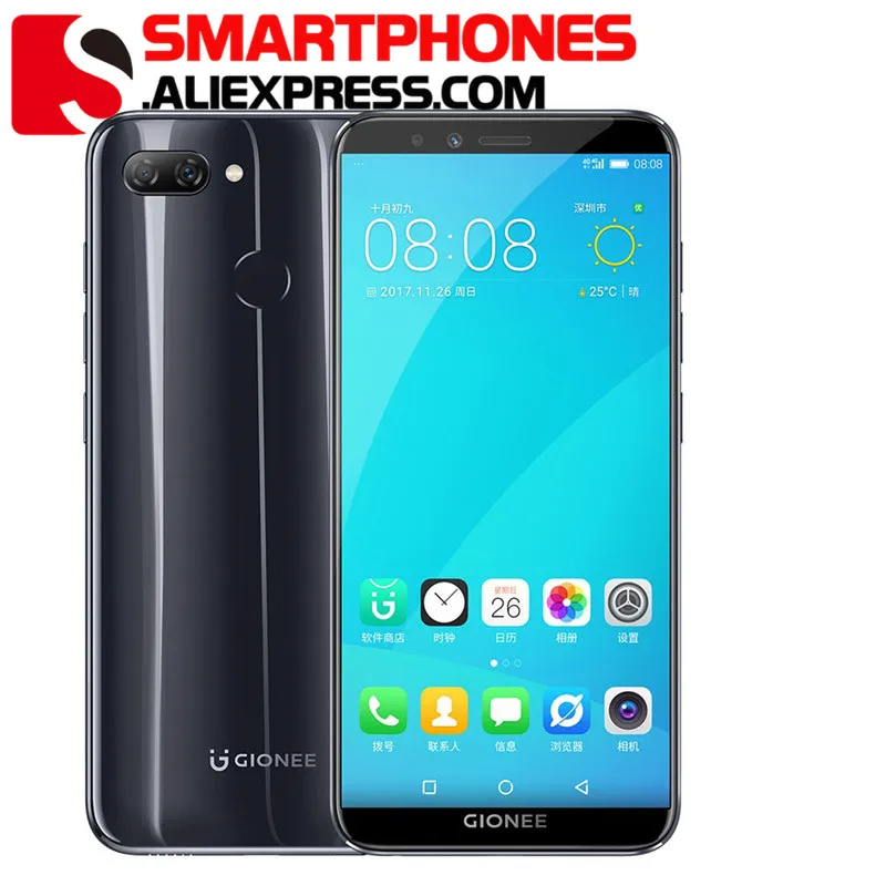 GIONEE S11 LITE сотовый телефон 5 7 &quot4 GB 64 Snapdragon 430 Octa Core HD + полный Экран двойной Камера