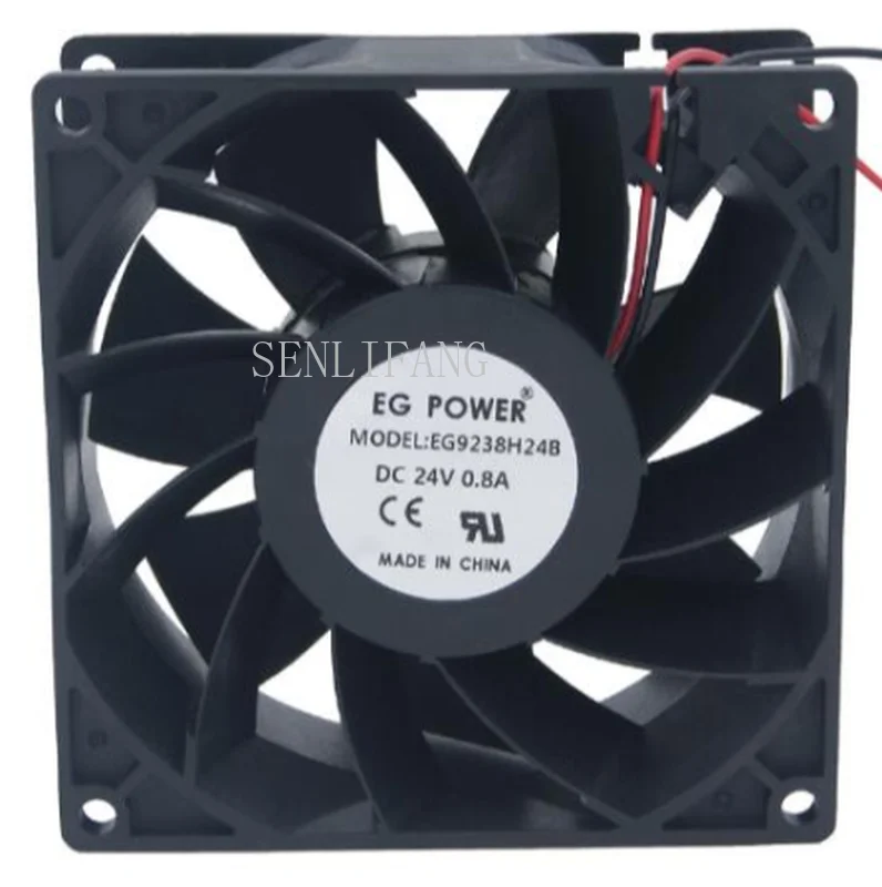 

EG POWER 9CM EG9238H24B 24V Two-wire Double Ball Industrial Fan Pressurized Border Frame Fan One year warranty