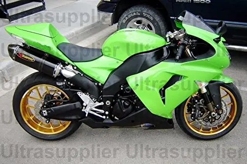

Green w/ Black Injection Fairing for 2006-2007 Kawasaki Ninja ZX-10R ZX10R