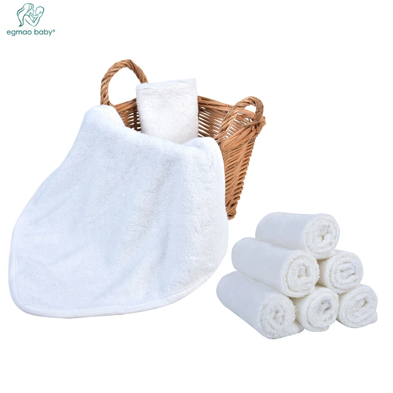 6 pcs/pack 100% bambou nouveau-né bébé serviettes salive serviette serviette d'allaitement bébé infantile Bebe Toalha gant de toilette maillot de bain mouchoir