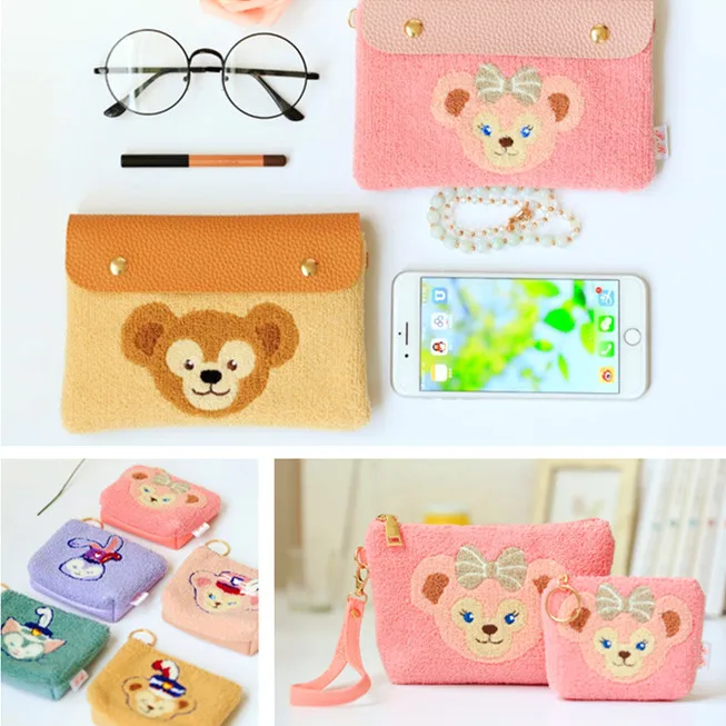

Japan Duffy Bear Shelliemay Stellalou Makeup Bag Kids Coin Purse Cartoon Mobile Phone bag Storage Messenger Bag Children Gifts
