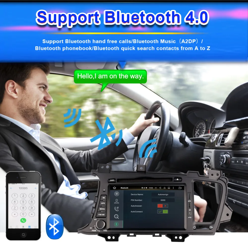 Clearance 4G LTE Android 8.0 Car DVD Player for Kia K5 Optima Magentis 2011-2015 GPS Navigation 2 Din Bluetooth Radio Stereo Head Unit 5
