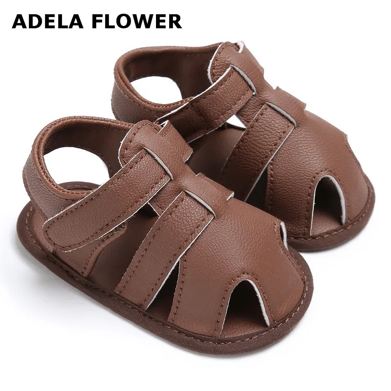 2017 Newest 4 Designs PU Leather Boys Sandals Crib Shoes Baby Boy