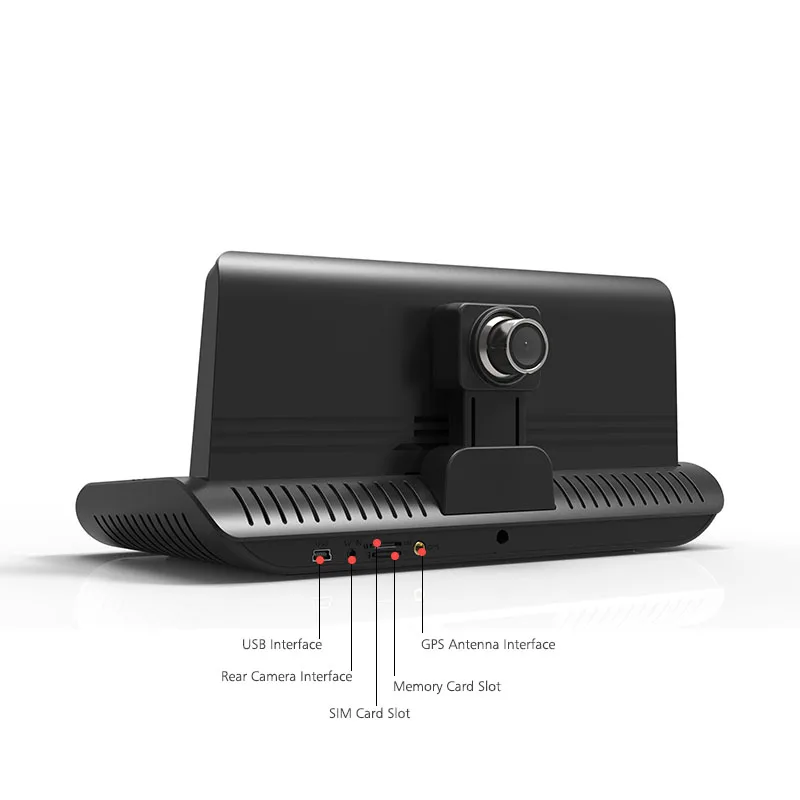  ANSTAR 4G Android Car DVR 8'' WiFi Bluetooth GPS Navigator ADAS Dual Lens Video Recorder Dash Cam R