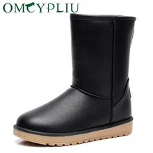 Женские зимние ботинки; коллекция года; модная зимняя женская обувь; женские ботильоны больших размеров; хлопковые ботиночки из искусственной кожи на плоской подошве; Botas feminina