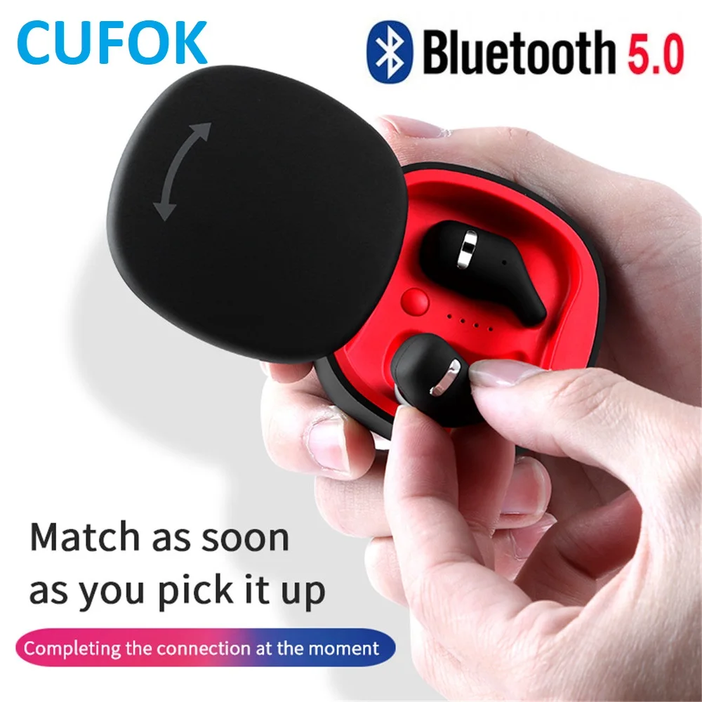 

True Wirelss Earbuds Bluetooth 5.0 Earphones TWS Ear buds With Charging Case Handsfree Headset for iPhone Samsung Xiaomi Phones