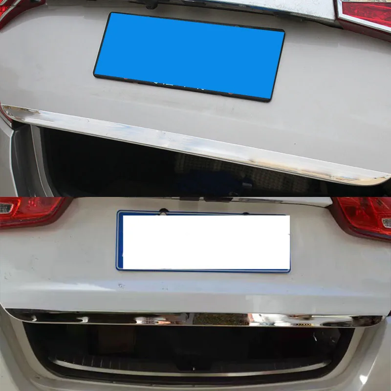 Для KIA OPTIMA K5 2011- хромированная Задняя Крышка багажника задняя дверь отделка багажника декоративный молдинг стильный стикер 2012