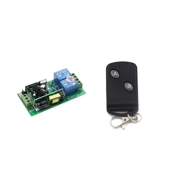 

New Arrival AC 85-250 V 10A 2 CH RF Wireless Remote Control Switch System Receiver +Transmitter 2 Keys Self-lock
