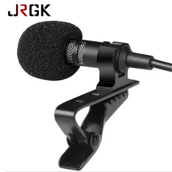 

Mini Portable Clip-on Lapel Lavalier Microphone Hands-free 3.5mm Jack Condenser Wired Mic For iPhone 6 iPad Smartphones Computer