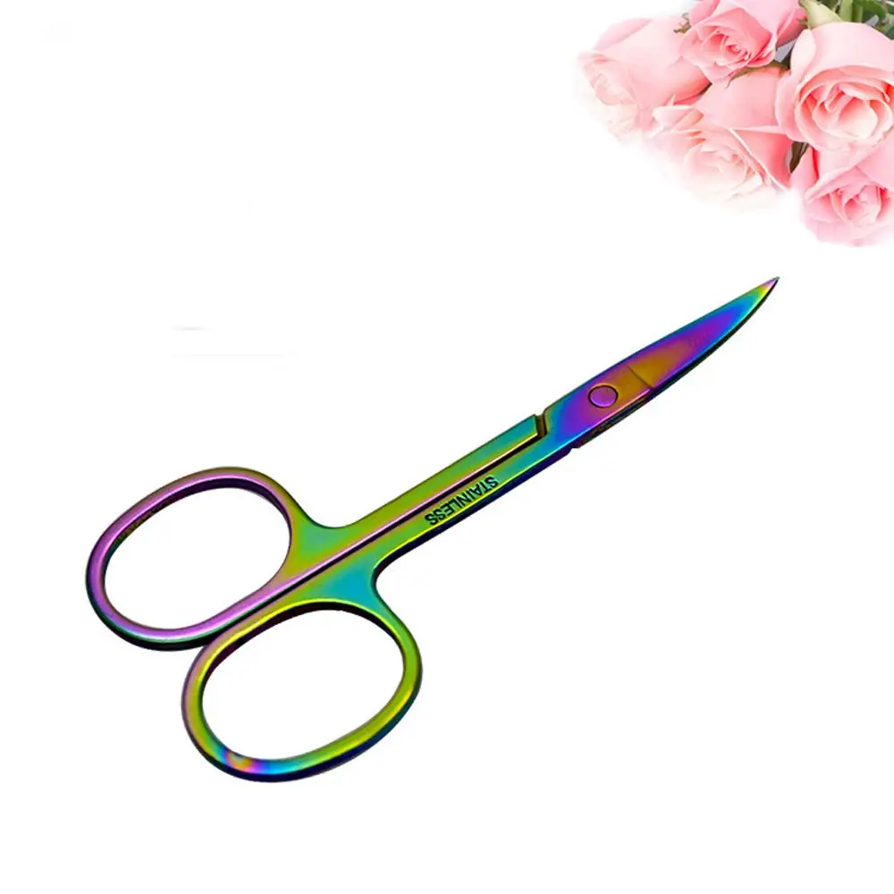 1 шт. ножницы для бровей из нержавеющей стали|eyebrow trimmer scissors|eyebrow shavereyebrow |