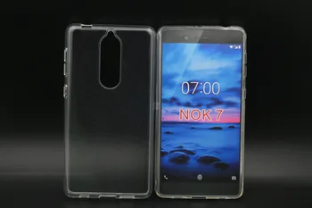 

100pcs/lot transparent smooth Soft TPU Cover Case for Nokia 7