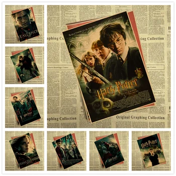 

Retro Poster new J.K. Rowling Magic World Poster Kraft Paper Wall Sticker Vintage Poster Decorative Painting movie poster