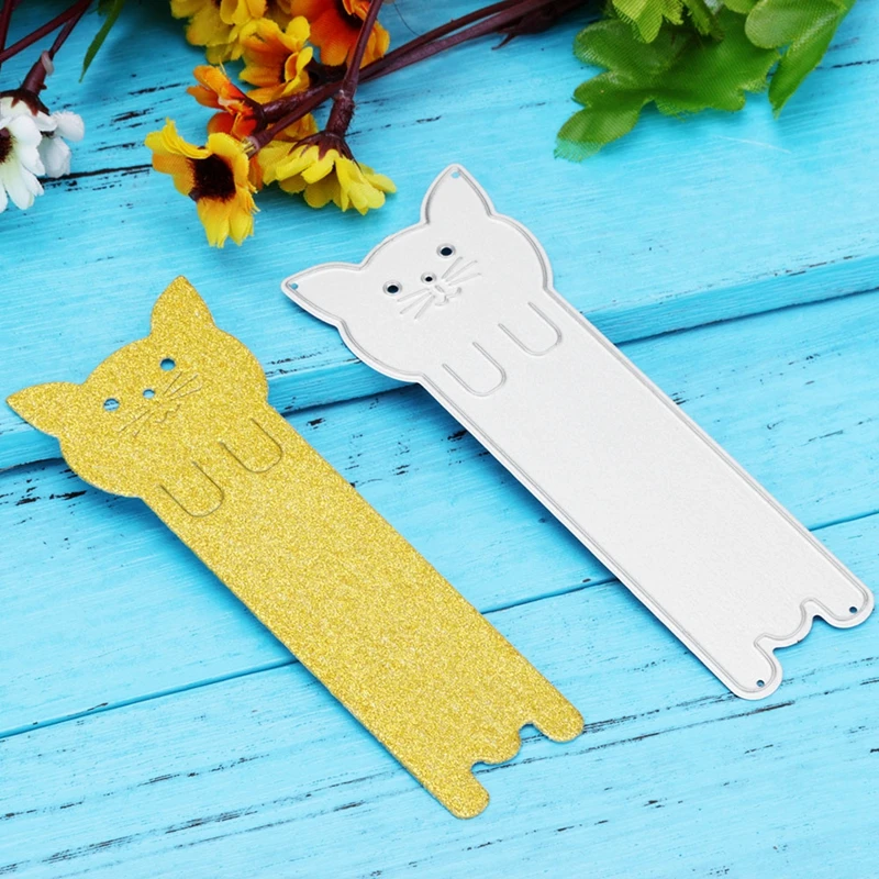 

Long Cat Bookmark Metal Cutting Dies Stencils For DIY Scrapbooking Decorative Embossing Suit Paper Card Die Cutting Template