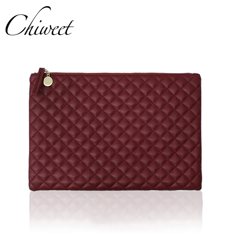 

2019 Luxury Women Classic Quilted Handbags Ladies Clutch Solid Plaid Envelope Purses Brand Female Large Casual Designer Bags Sac