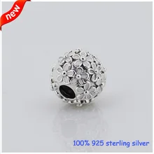Se adapta a Pandora pulseras margarita Clips cuentas de plata nueva Original 100% 925 plata esterlina joyería DIY