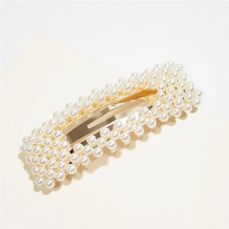 

Women Bridal Vintage Faux Pearl Wrapped BB Hairpins Girls Glitter Gold/Silver Metal Alloy Hair Clip Water Drop Wedding