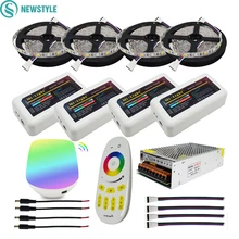 DC12V Led Light 5050 SMD RGBW RGBWW Led Strip Flexible Tape+2.4G RGBW Led Controller + Power adapter Kit 10M 15M 20M
