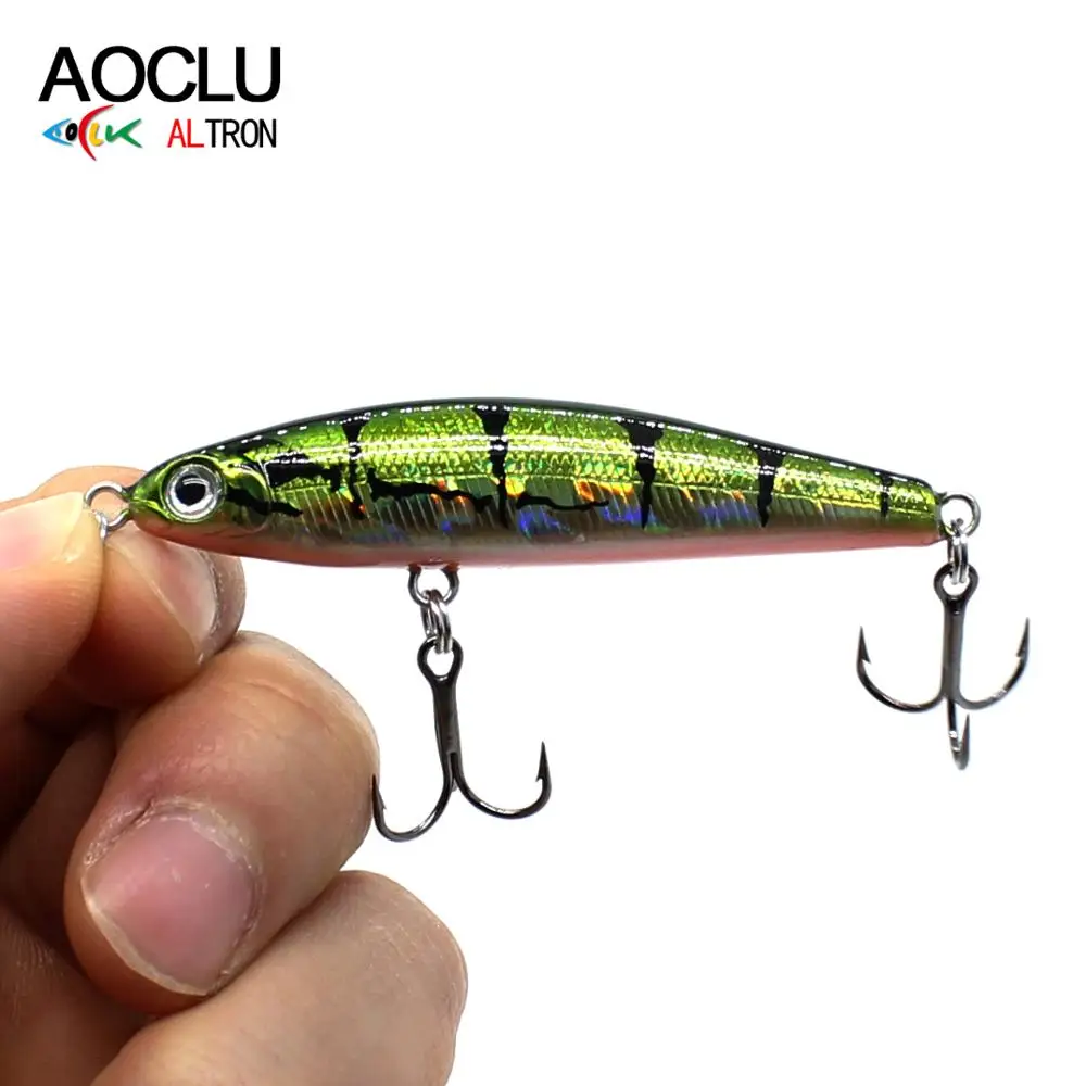 

AOCLU wobbler Super Quality lure 6cm 7.6g Hard Bait Small Pencil Stick Fishing lures Bass Fresh Salt water Sinking Deepwater