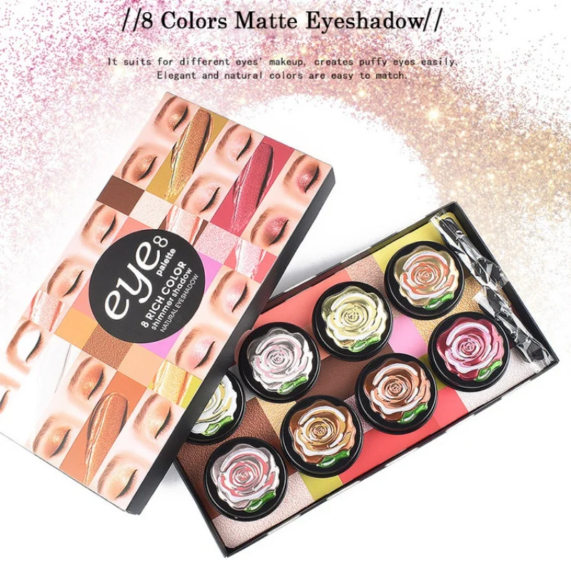 

Waterproof Matte Eye Shadow Cream Long Lasting Eyeshadow Cream 8 Colors